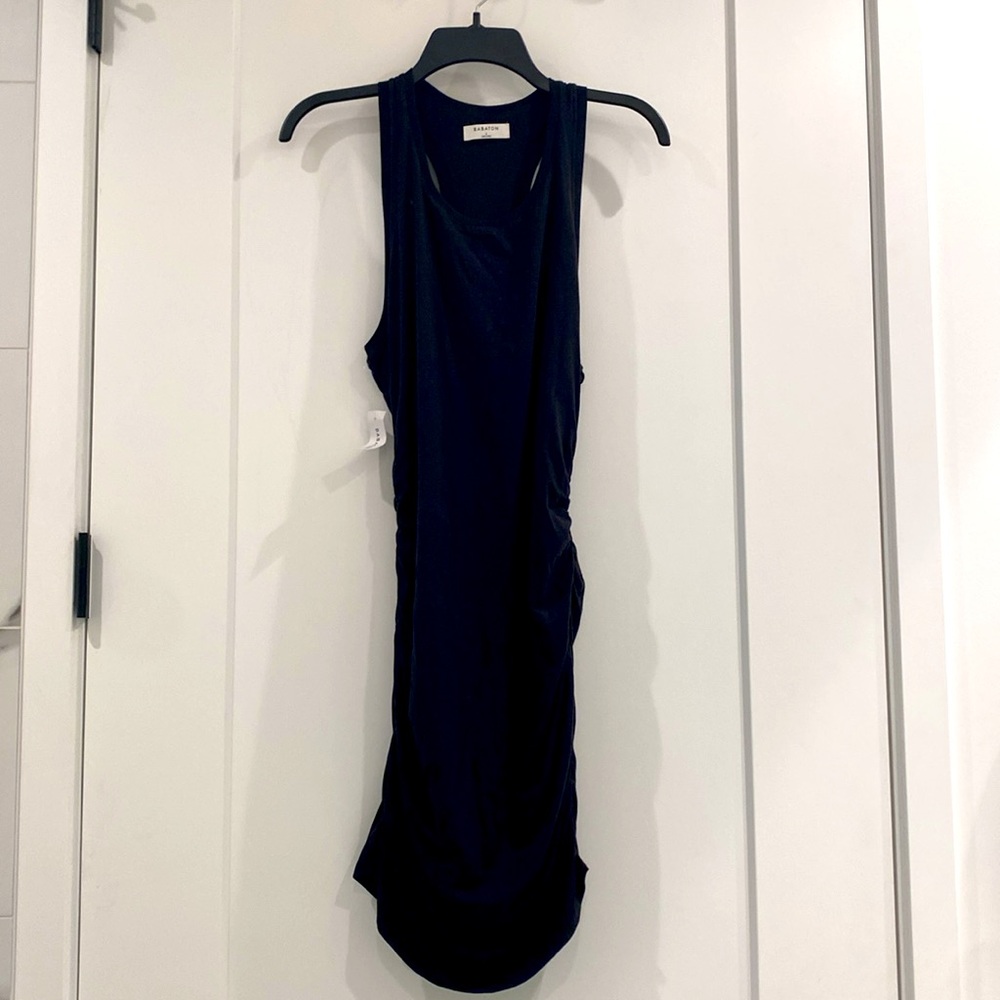 Aritzia Black Sleeveless Covet Dress with Racerback